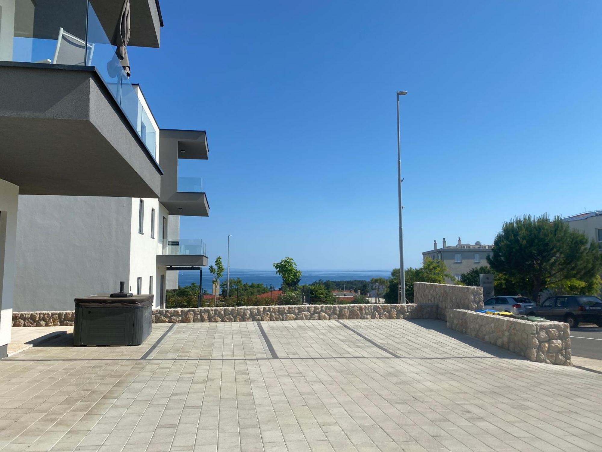 克尔克4Star Seaview Penthouse Krk公寓 外观 照片